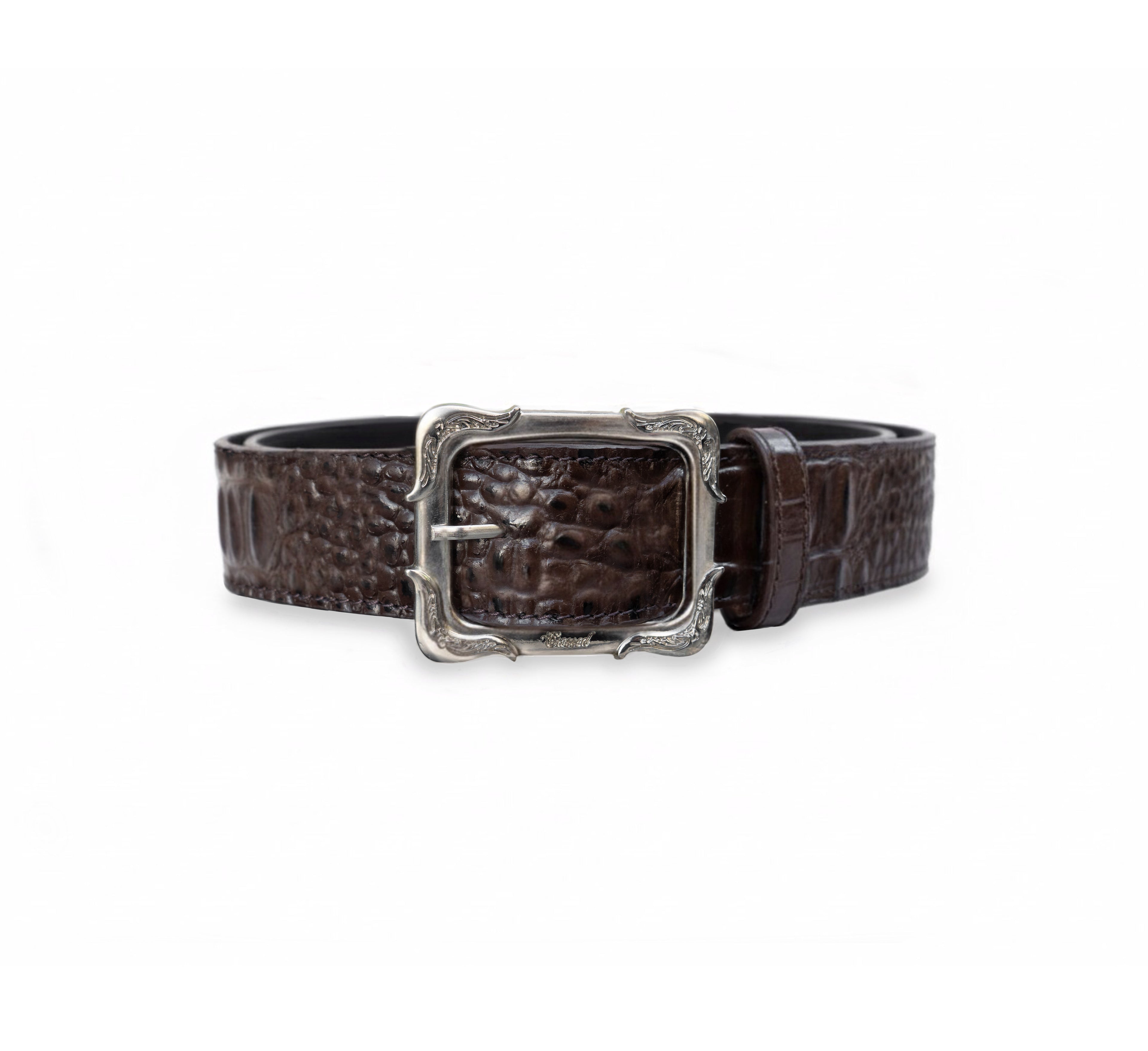 Brown Croco Icon Belt