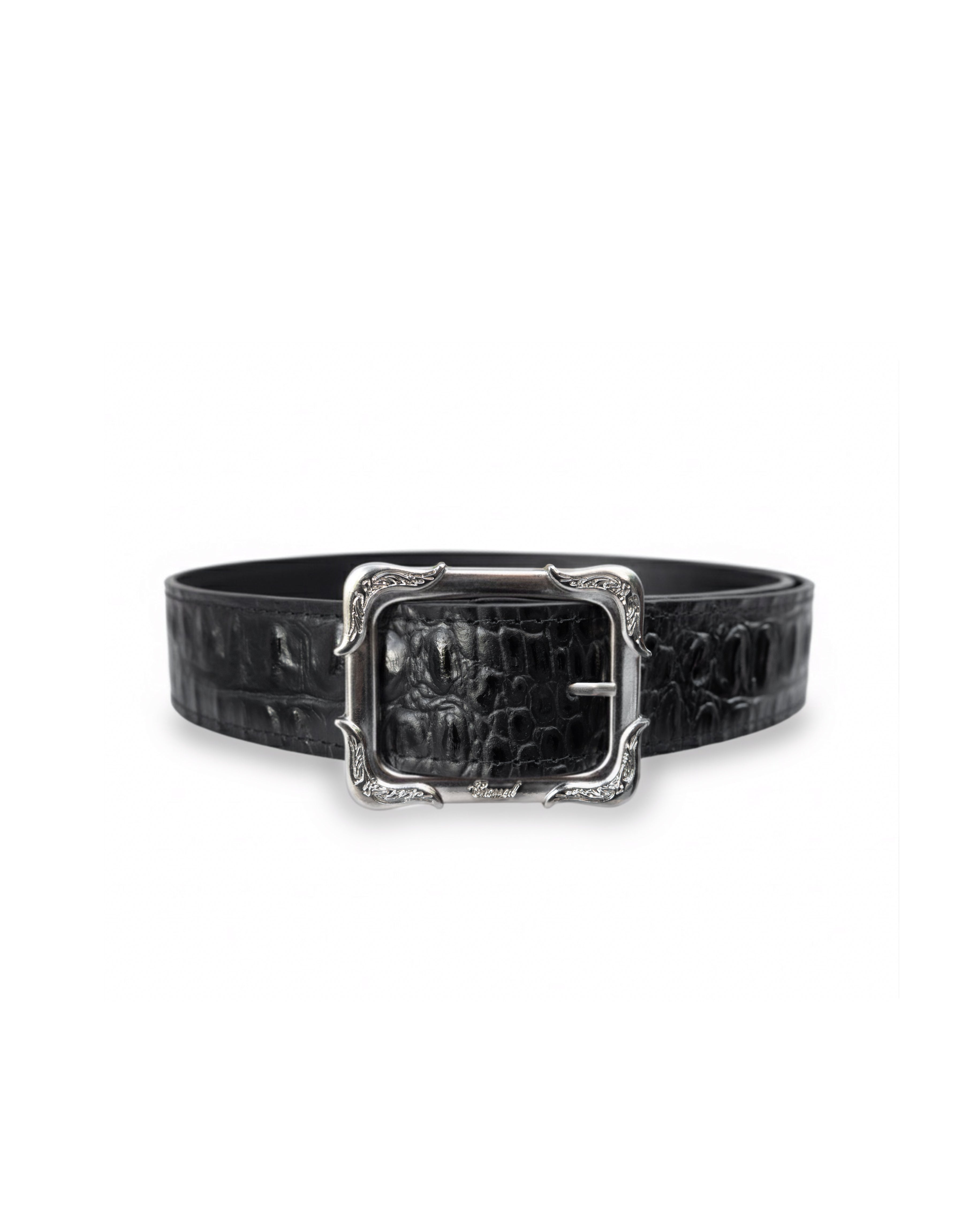 Black Croco Icon Belt